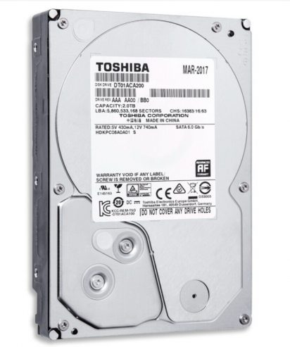 1 TB Toshiba Desktop Hard disk drive (HDD)