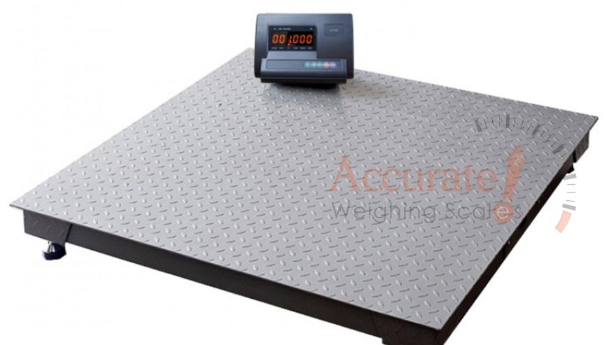 Washdown industrial floor platform weighing scales