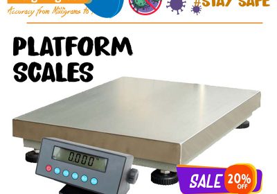 Washdown industrial floor platform scales