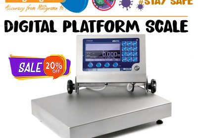 Industrial weighing scale with remote control display